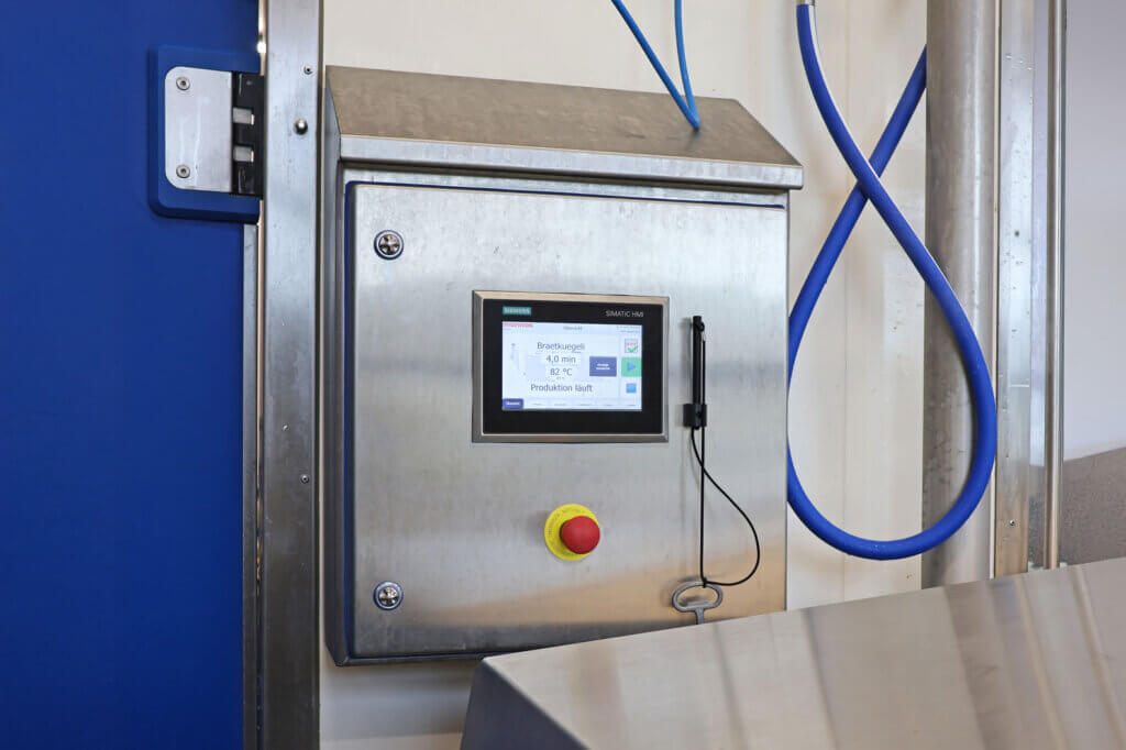 Steuerung der Kochanlage marinox CK800 von Staedler Automation bei Metzgerei Minnig AG