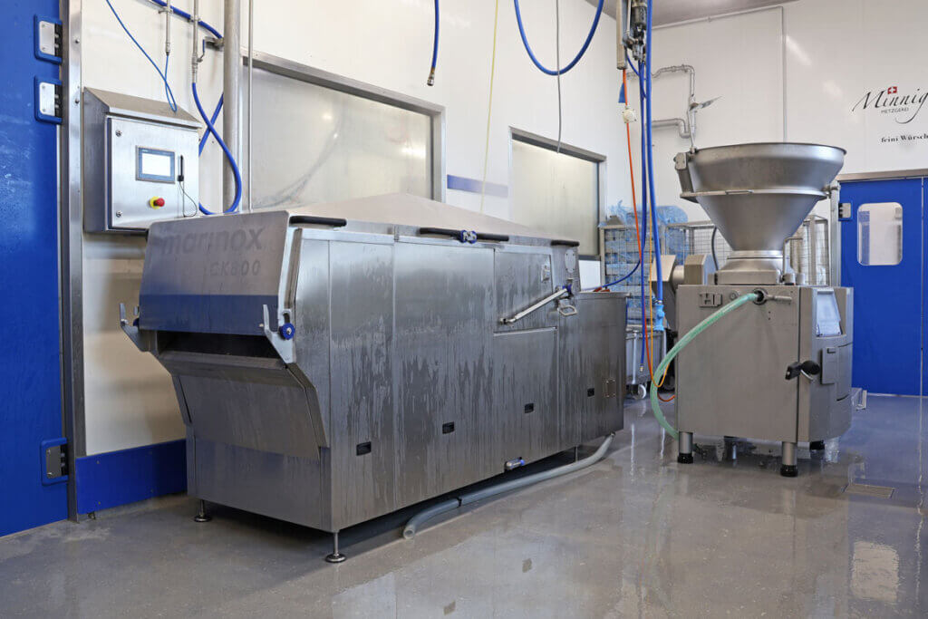 Kochanlage marinox CK800 von Staedler Automation AG bei Metzgerei Minnig